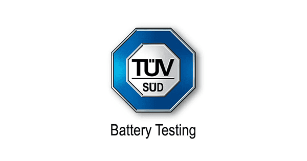 TÜV SÜD-logo, batteriprøvning